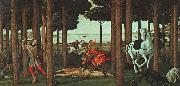 BOTTICELLI, Sandro The Story of Nastagio degli Onesti (second episode) gfhgf oil painting picture wholesale
